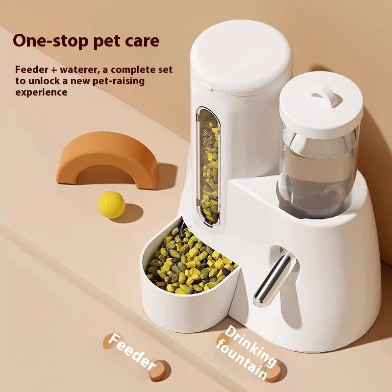 Hamster automatic drinking water feeder and food basin for Djungarian hamsters in blue colour