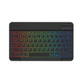 10-inch Bluetooth keyboard with colourful RGB backlighting for tablet typing