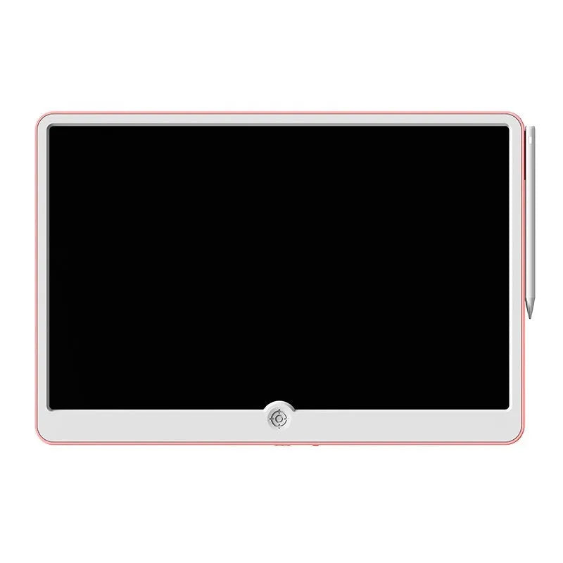 19-inch rechargeable LCD children's drawing board in blue and white colour with stylus