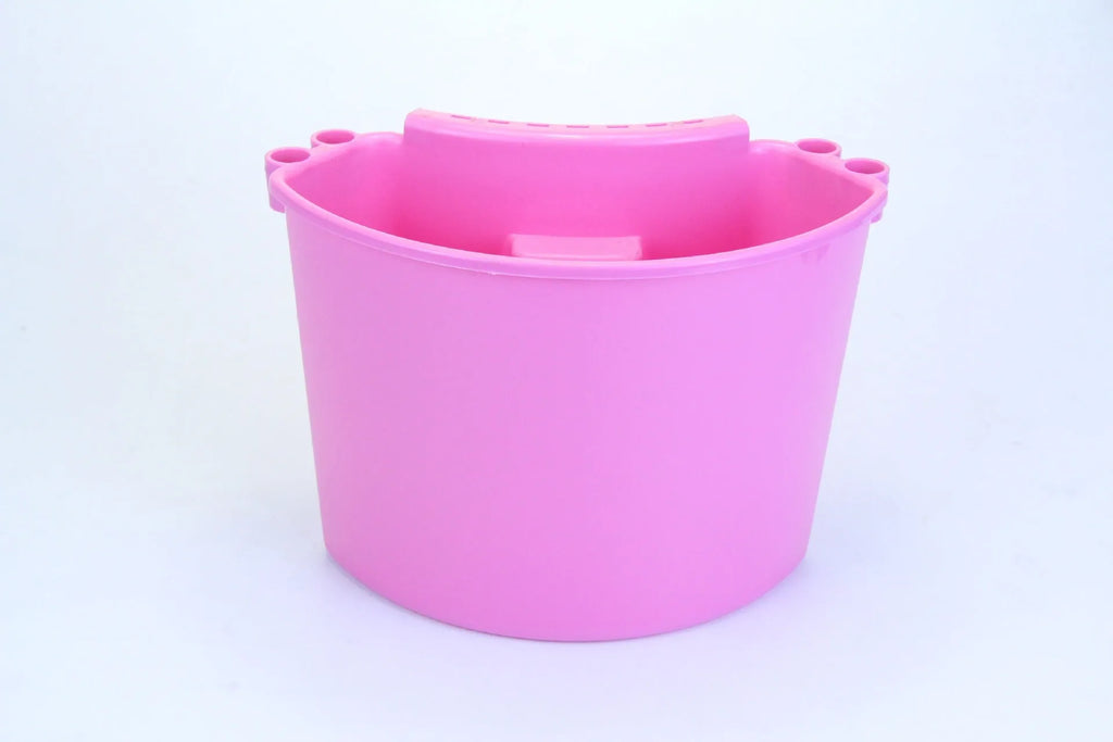 20-litre car washing bucket in PP plastic available in black, red, blue, or pink colours