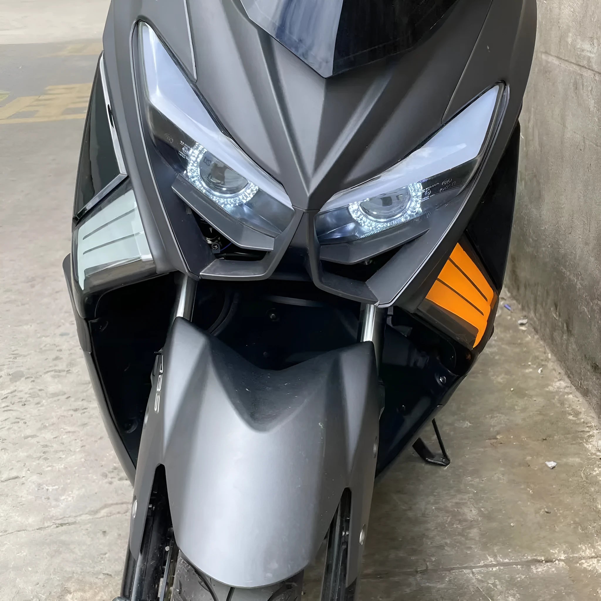 Pair of yellow LED motorcycle cornering indicator lights for Tianying TS150 Special Edition.