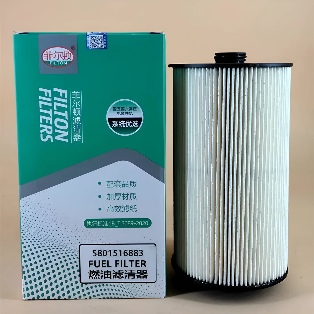 Iveco 5801516883 automotive fuel filter with folding element construction