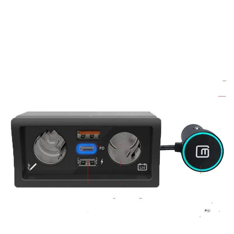 Volkswagen Lavida Pola Weiling car charger with QC3.0 fast charging for Android and Apple devices