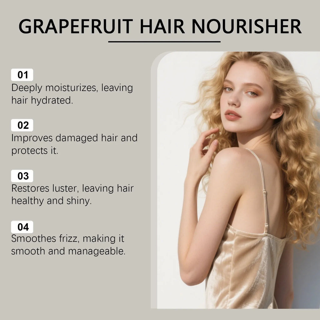 120ml grapefruit hair conditioner bottle with botanical oils and vitamin E