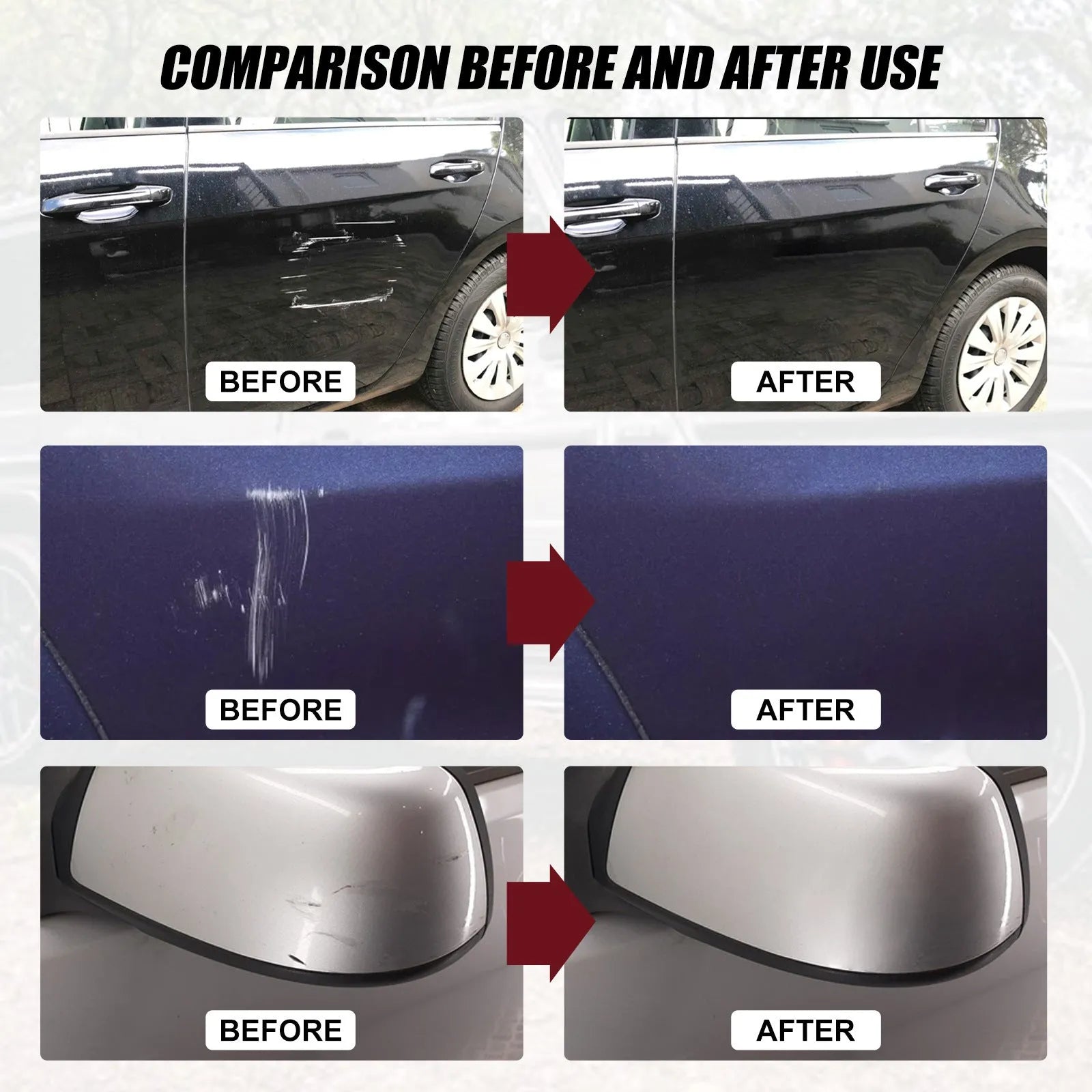60ml car scratch repair wax set with polishing pad for automotive lacquer paint maintenance