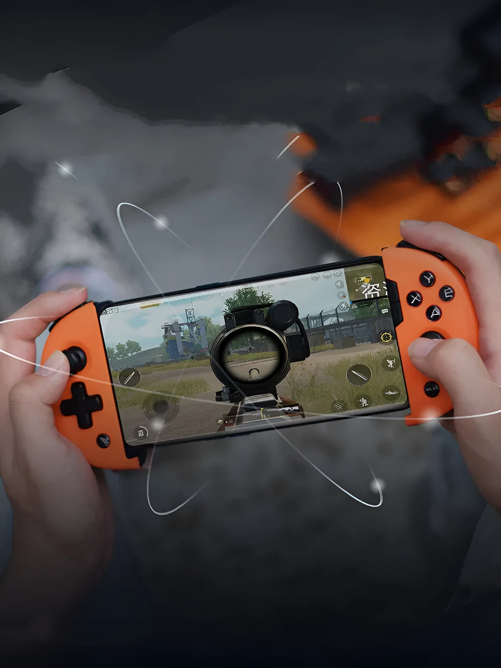 Feizhi Wee2T USB game controller with stretchable handle in midnight blue colour