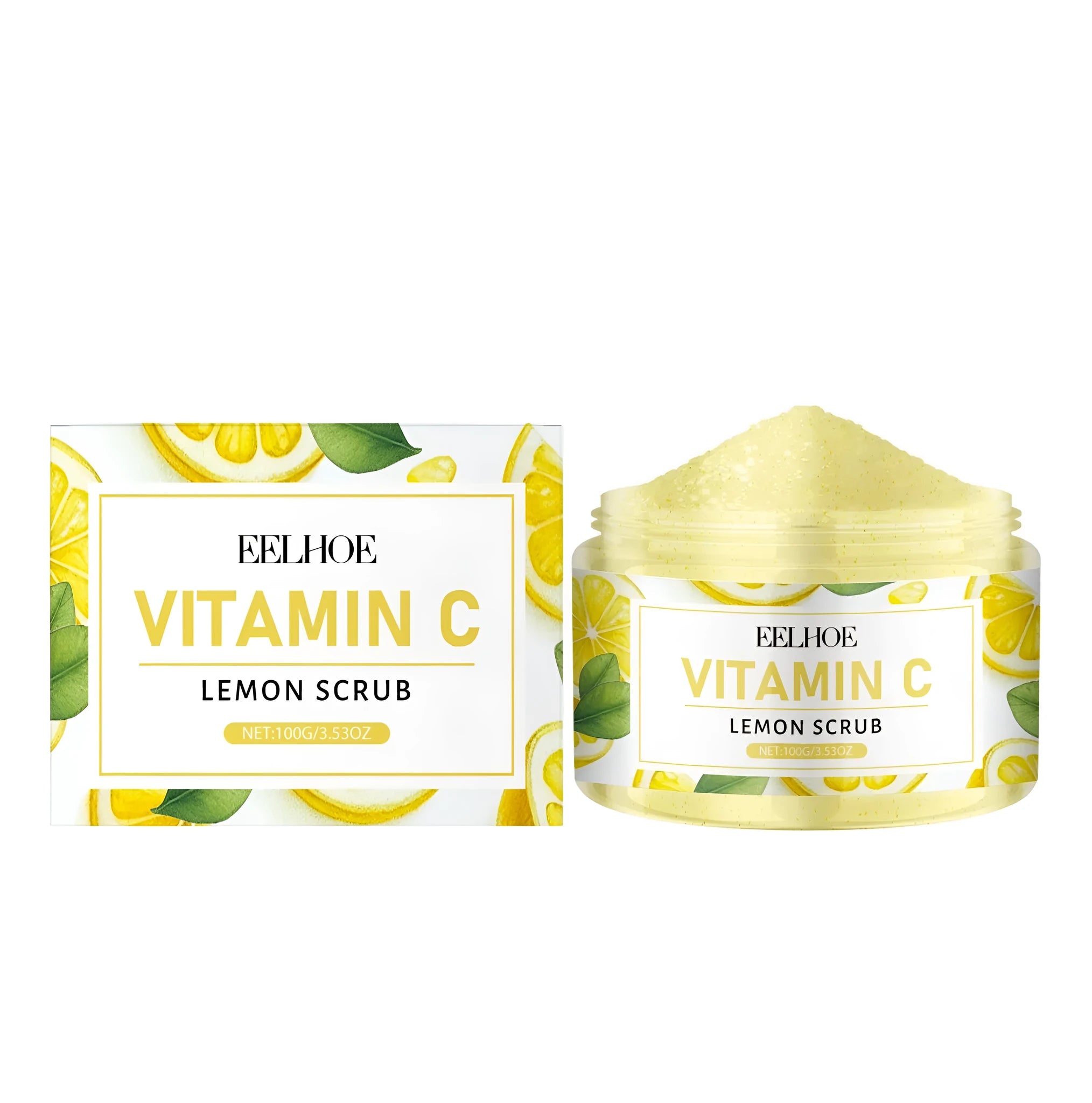 100g tube of Lemon Exfoliating Scrub with walnut shell powder and vitamin C