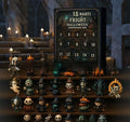 Halloween 31-night advent calendar blind box with surprise resin horror doll inside