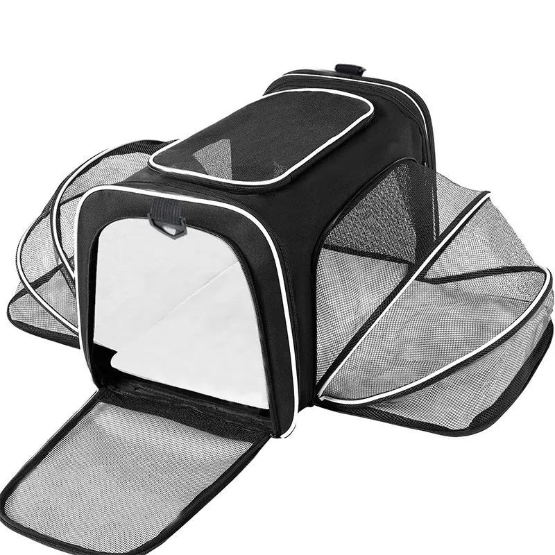 600D cation cat bag in small and large sizes with solid colour design