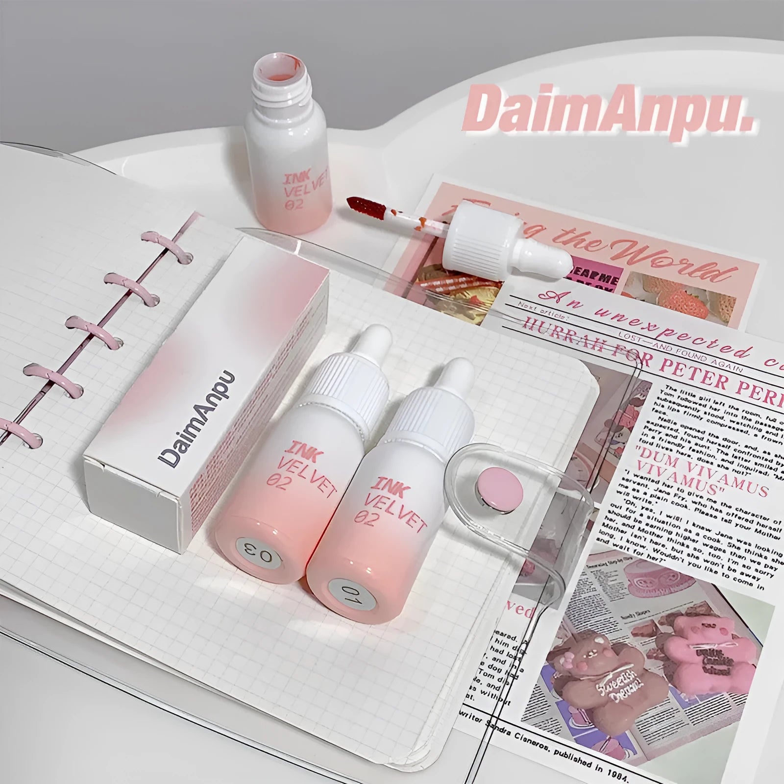 Mirror Lip Lacquer lip gloss tube in the Milk Huhu Series, 3.5g net content.