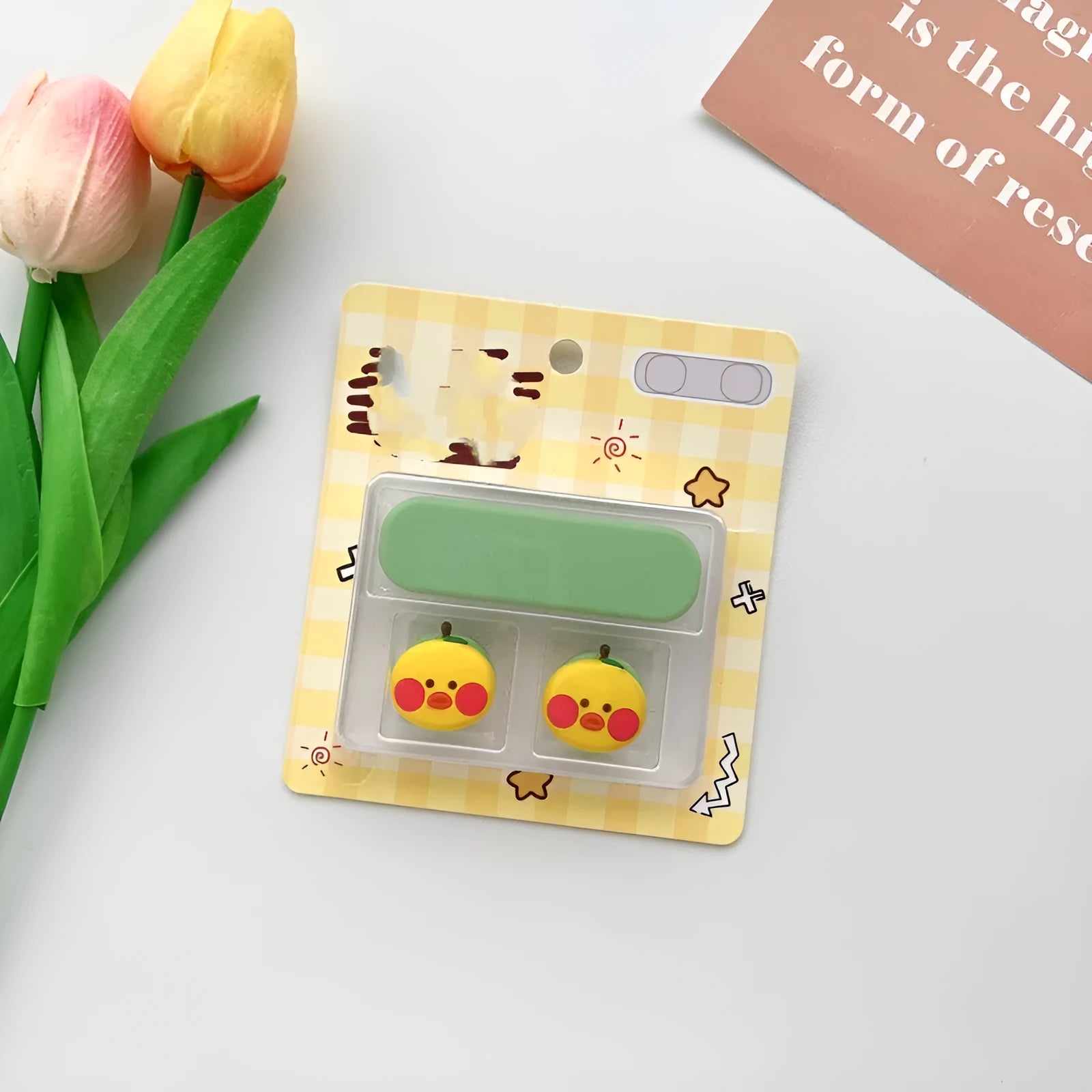 Colourful plastic cartoon magnetic data cable fixer clip for desktop computer cable management