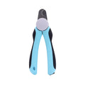 Blue heavy-duty dog nail clippers with a safety guard for large breeds