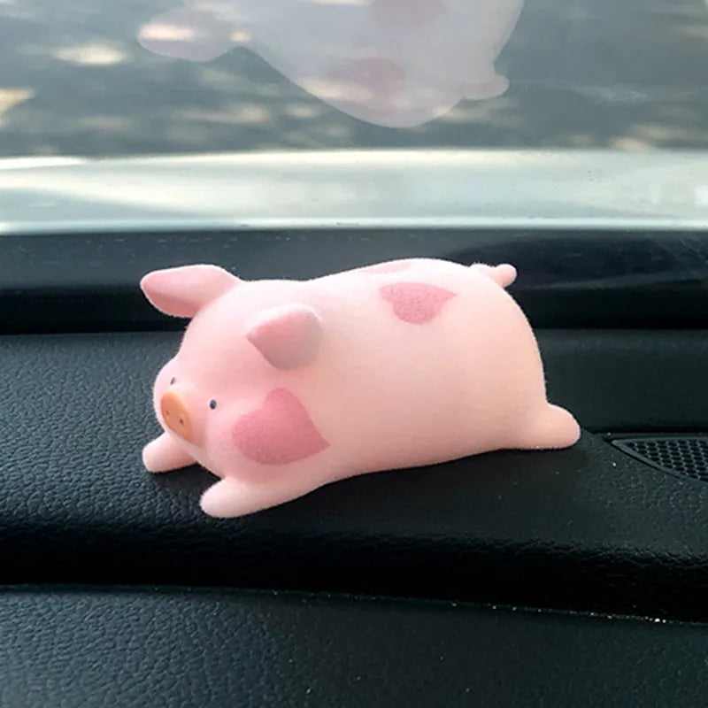 Cute cartoon pig resin car dashboard ornament decorative accessory