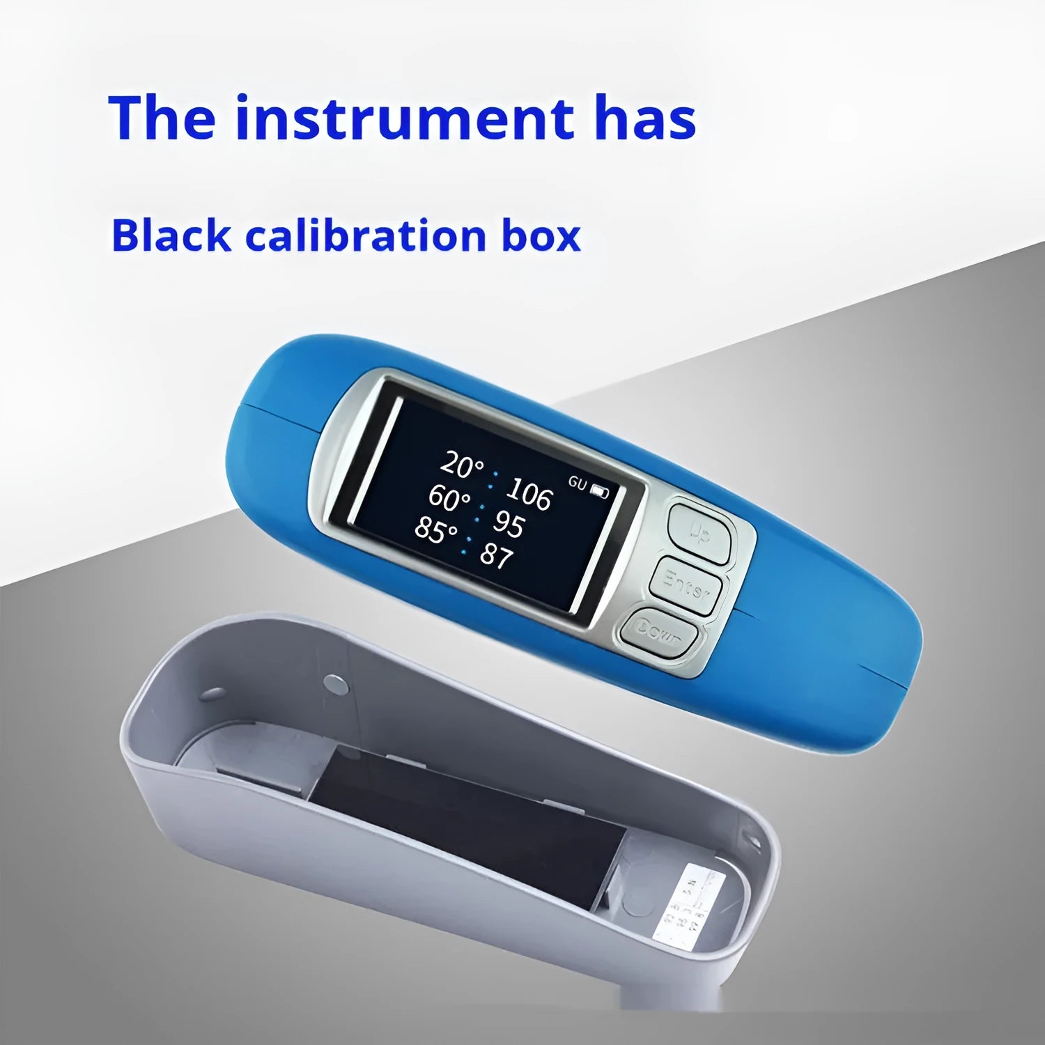 Ceramic brightness stone portable glossiness tester with measurement angle display