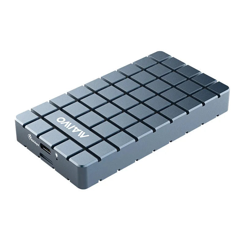 USB4 aluminium hard disk enclosure for M.2 NVMe SSDs measuring 50x118mm
