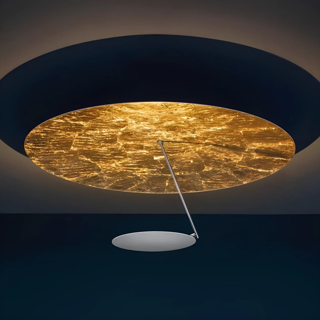 Creative iron art chandelier ceiling lamp in white or white gold colour with a 50cm diameter.