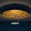 Creative iron art chandelier ceiling lamp in white or white gold colour with a 50cm diameter.