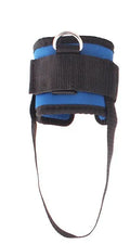 Cotton foot rope ankle strap in black with thickened diving cotton and steel buckle for leg training