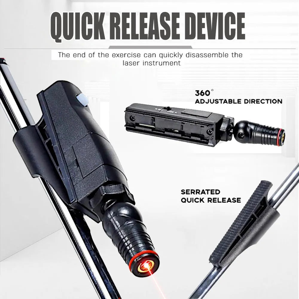 Black golf push rod laser aiming instrument laser sight accessory for putting alignment