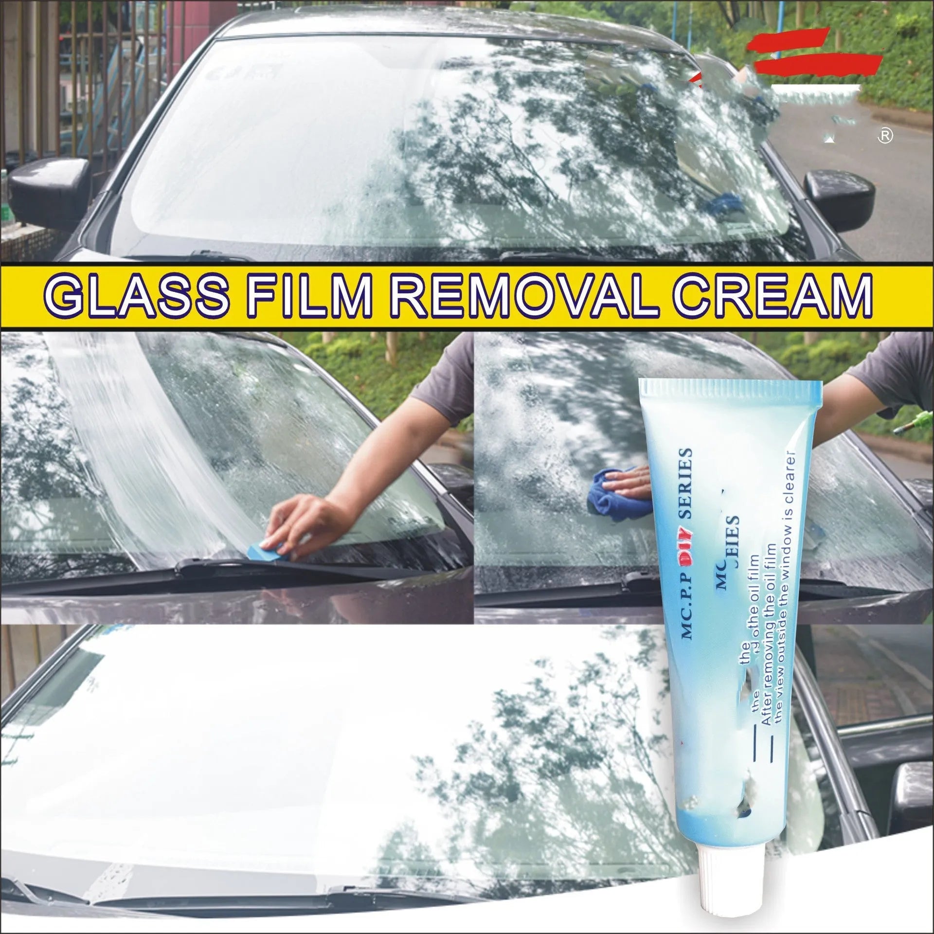 15ml automotive glass rainproof agent in white English version bag packaging for vehicle windscreen application