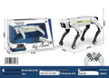 Simulation intelligence robot dog in plastic with voice dialogue and remote control, three colour options