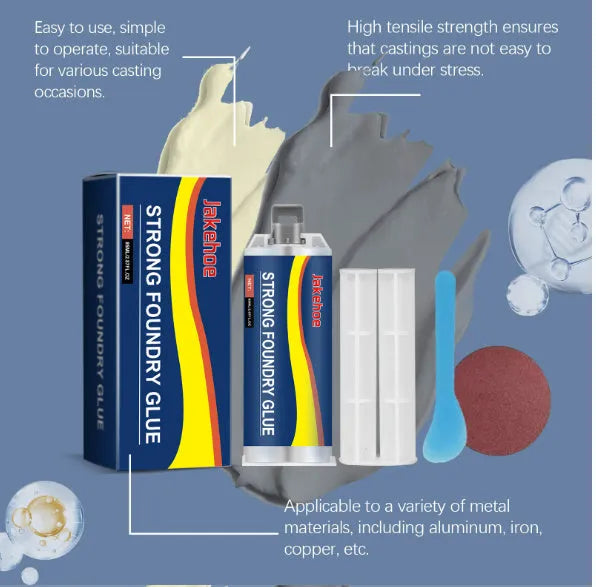 85ml metal sealant epoxy glue kit with pusher rod and tools for stainless steel copper aluminium repairs