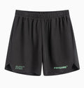 Men's grey quick-dry fitness training shorts with high elasticity for gym workouts