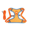 Adjustable dog harness and leash set in assorted colours with a chest strap.