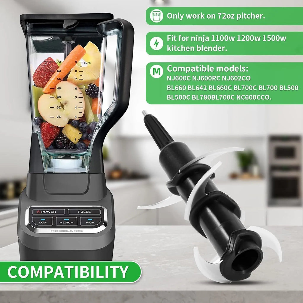 Stainless steel six-blade set for juicer with knife holder accessory