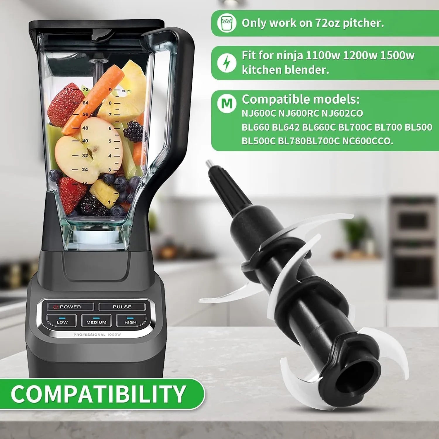 Stainless steel six-blade set for juicer with knife holder accessory