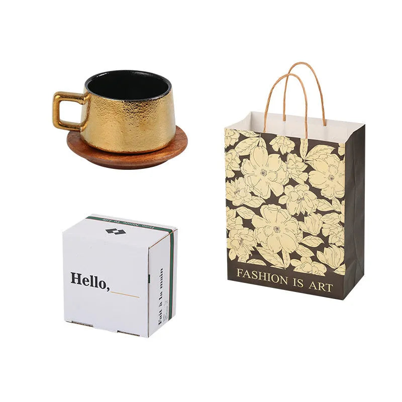 Office gift tumbler set with metal plated boxes and approximately 250ml capacity cup