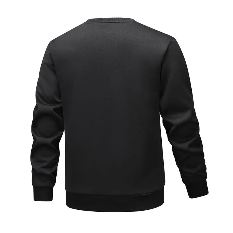 Thickened winter sports men's sweatshirt with rabbit hair fabric in loose fit, available in multiple colours