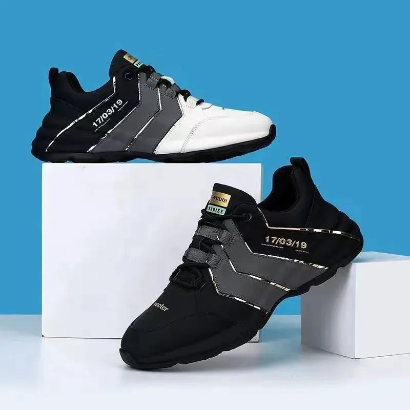 Low-top casual sneaker for teenagers in a grey colour with mesh lining and a plastic sole, shown with lace-up fastening.