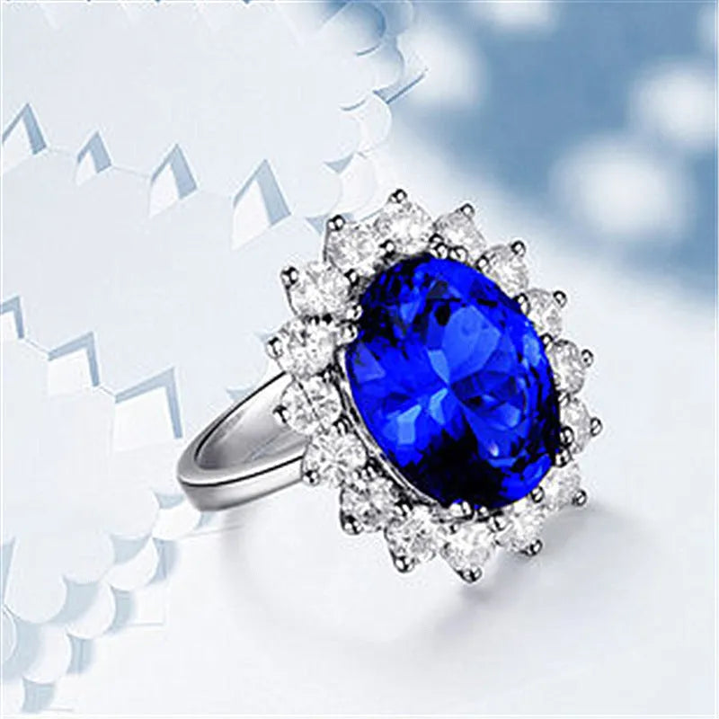 Adjustable opening multi-colour rhinestone ring in platinum tone for women, geometric natural style