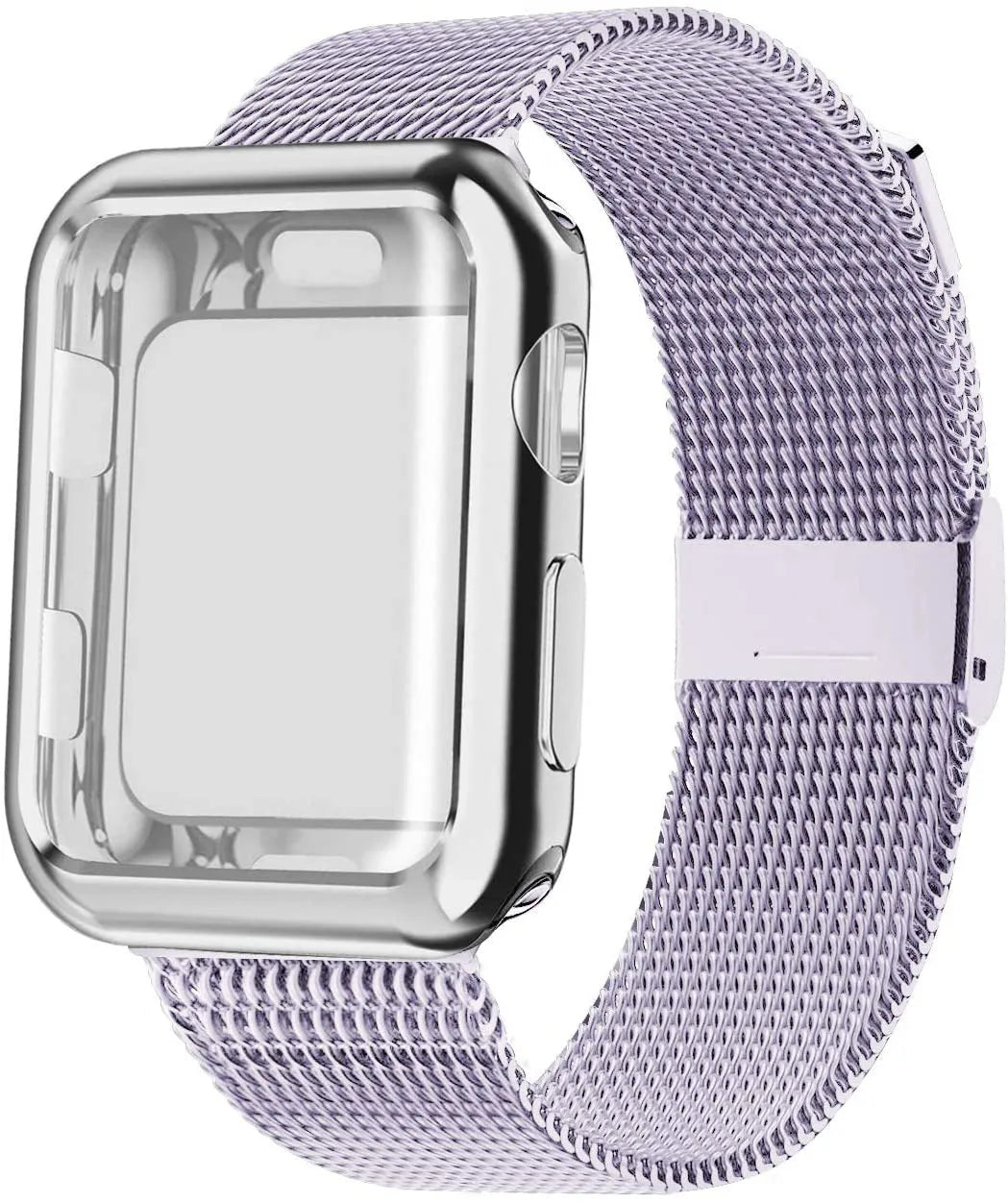 Magnetic Milan metal wrist strap for Apple Watch in multiple colours with matching case.