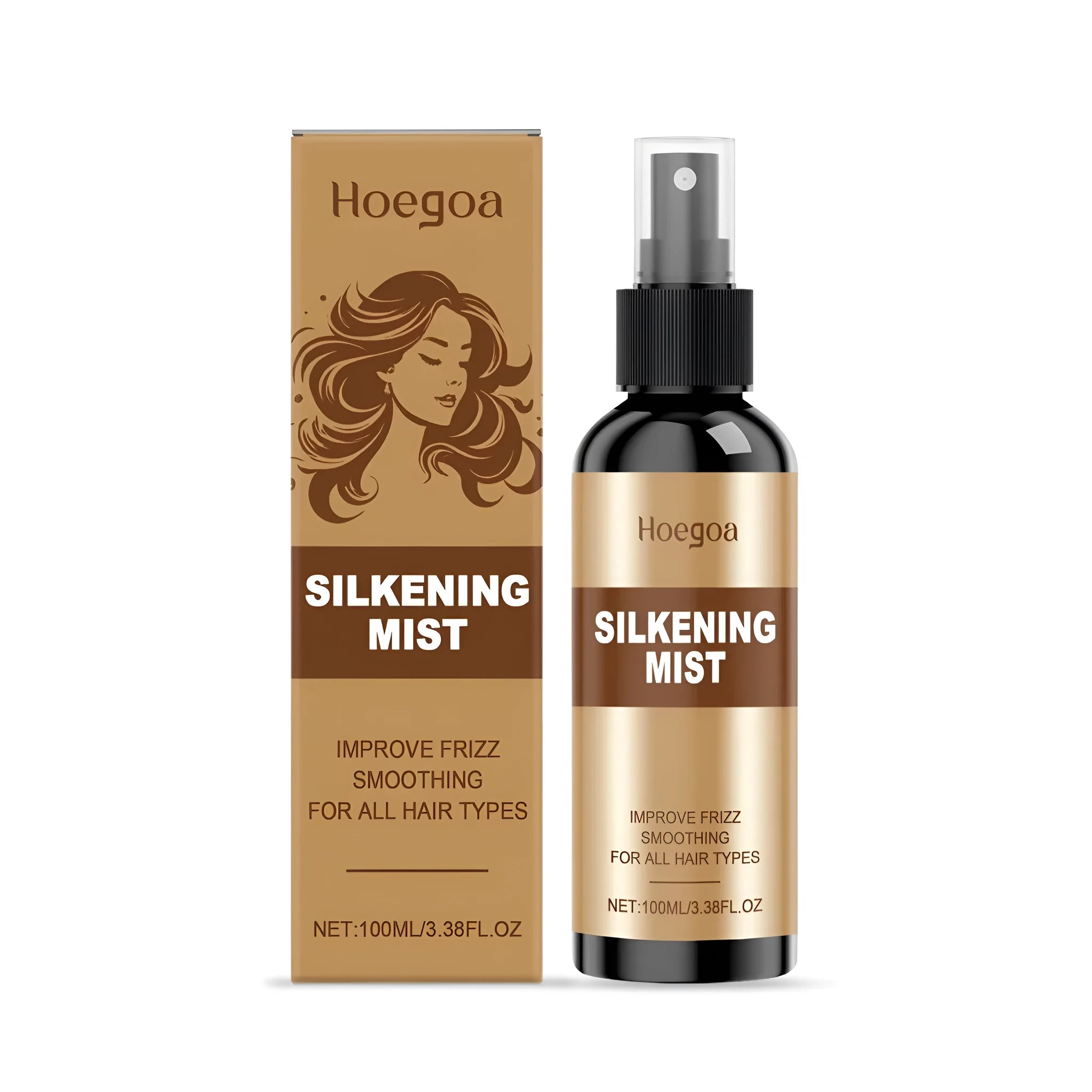 100ml bottle of hair care spray with ingredients ginger root oil and rosemary leaf extract