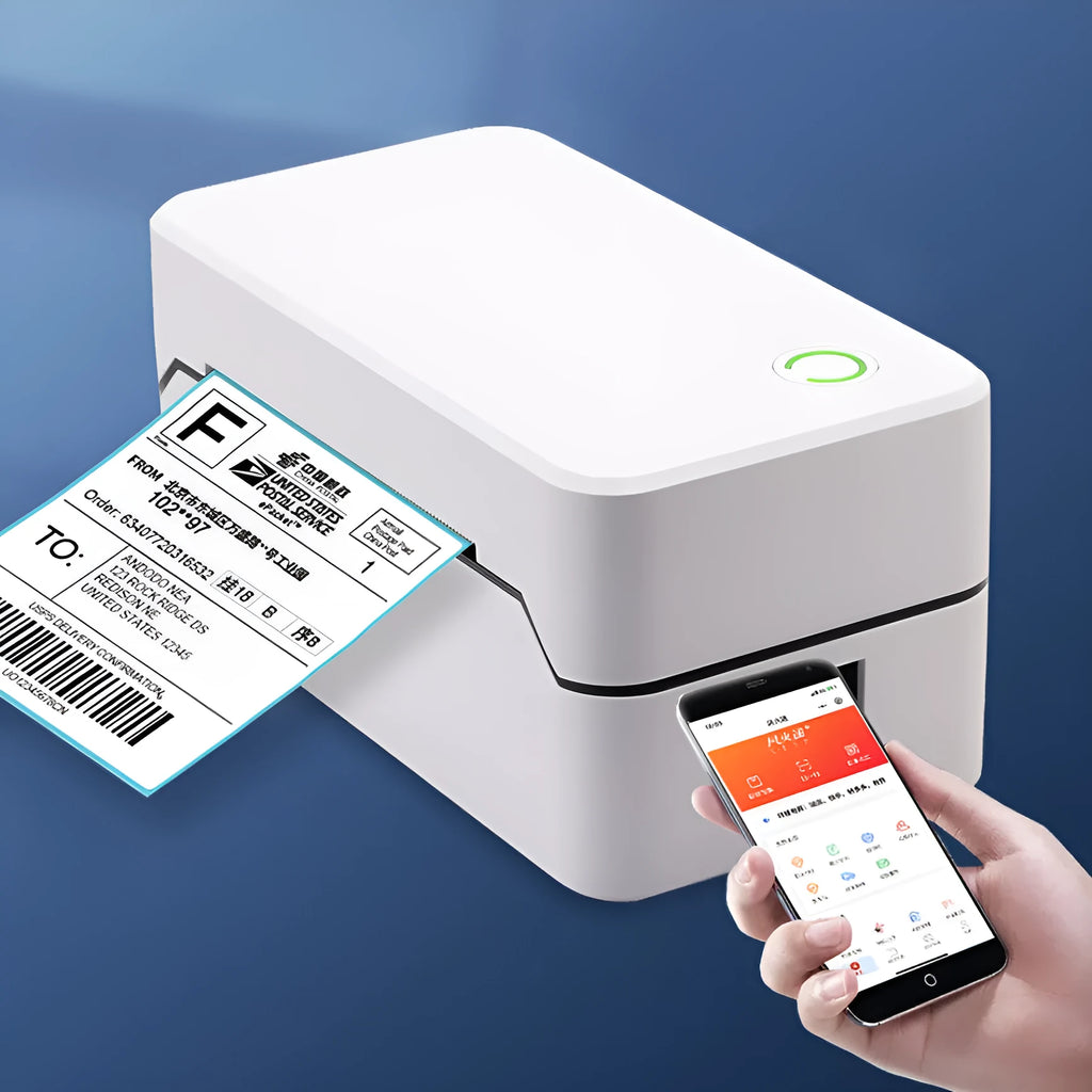 Thermal Express Single Electronic Surface Printer with Bluetooth connectivity on a counter