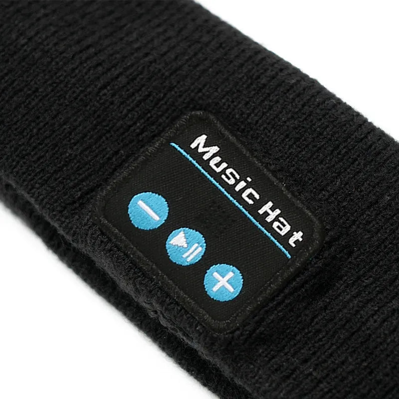 Bluetooth 5.4 eye mask sports scarf headband for exercise with removable washable fabric