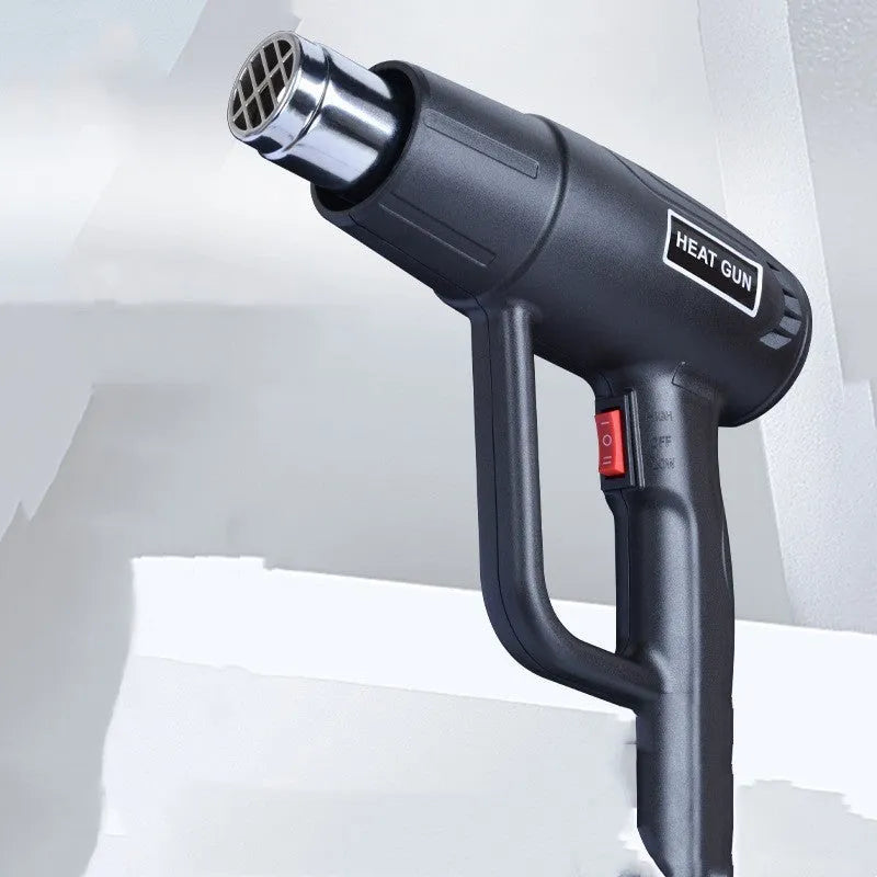2000W industrial hot air gun with grid air outlet, temperature switch, and anti-slip shell, 220V US plug