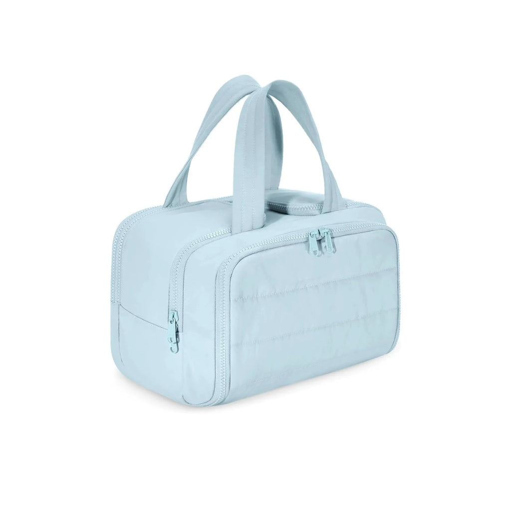 Large lightweight travel toiletry bag with wide opening in a choice of colours.
