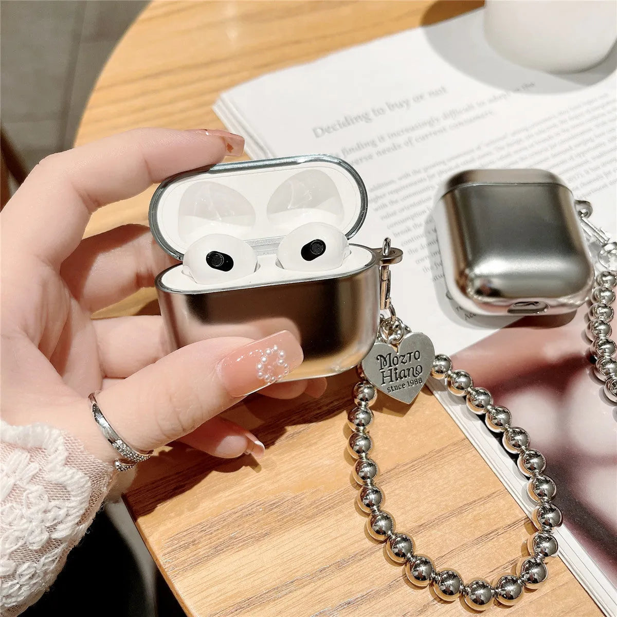 Matte plating electroplated TPU protective case for Apple AirPods 1, 2, 3, 4 and AirPods Pro 2.