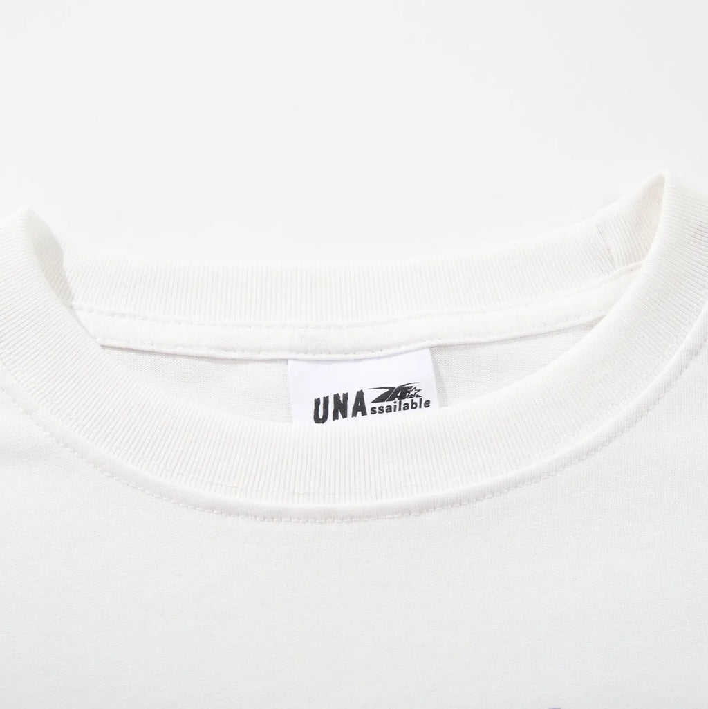 Men's retro printed cotton t-shirt with round neck and short sleeves in white or black