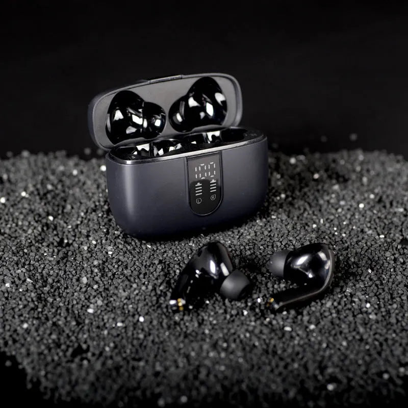 Jerry X08 wireless Bluetooth earbuds with charging case in black grey or white colour