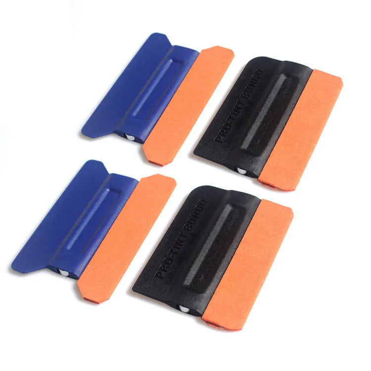 ABS car film scraper tool with four magnetic scraping surfaces for vehicle wrap installation