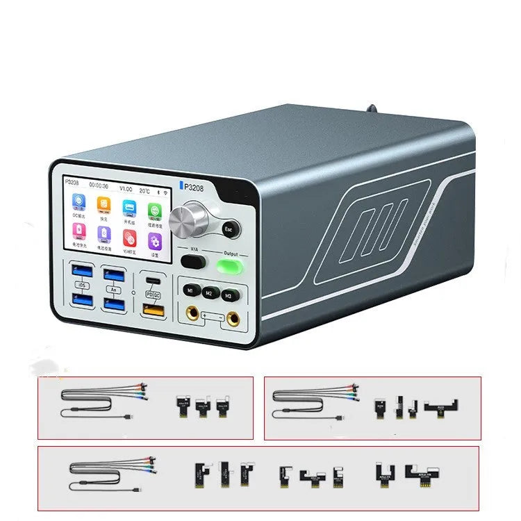 320W intelligent regulated power supply meter with 3-inch IPS display and connection ports