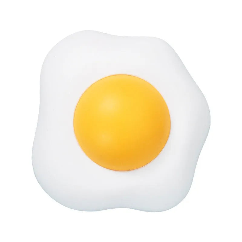 Interactive catnip ball toy in egg shapes for wall attachment and teeth cleaning