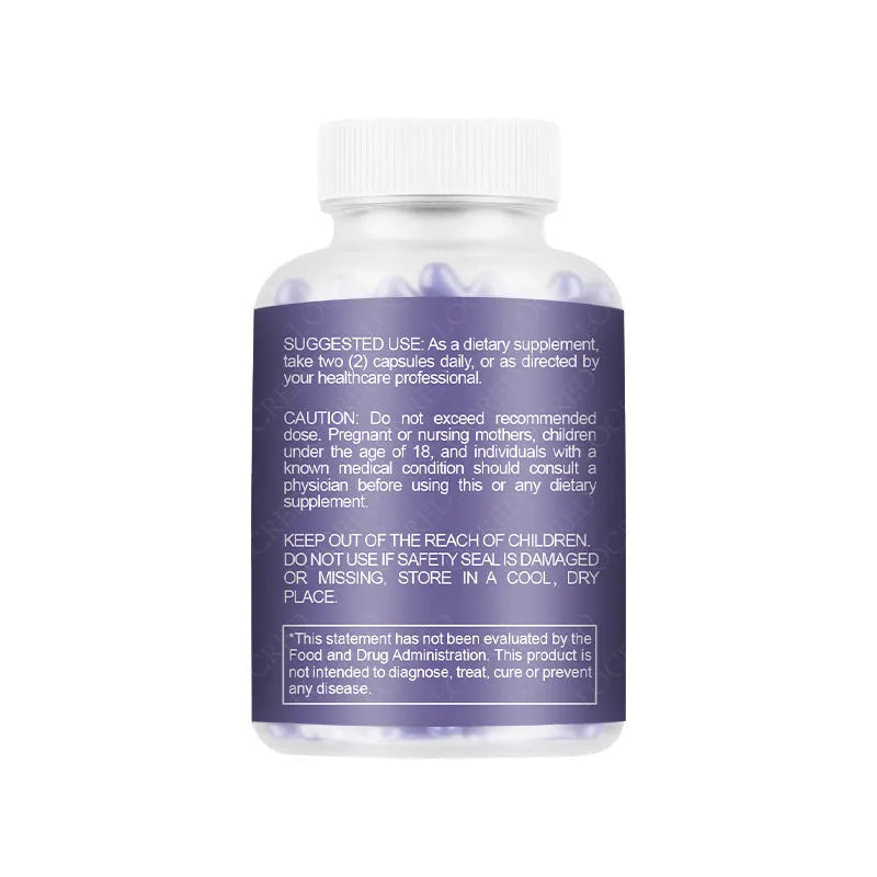 Bottle containing 60 vaginal capsules for adult intimate hygiene use