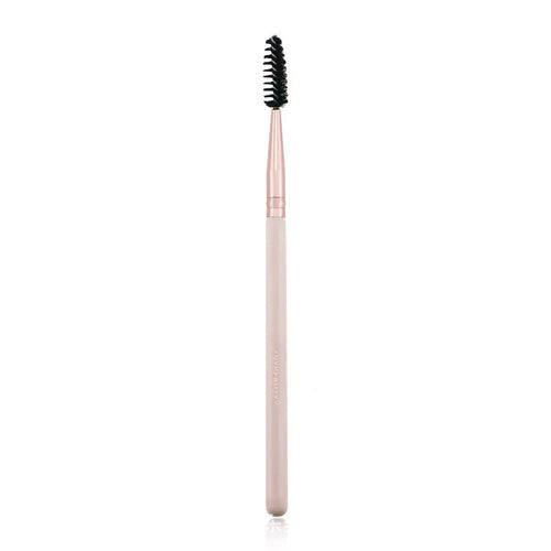 26 pink makeup brushes with wooden handles in a PU storage bag.