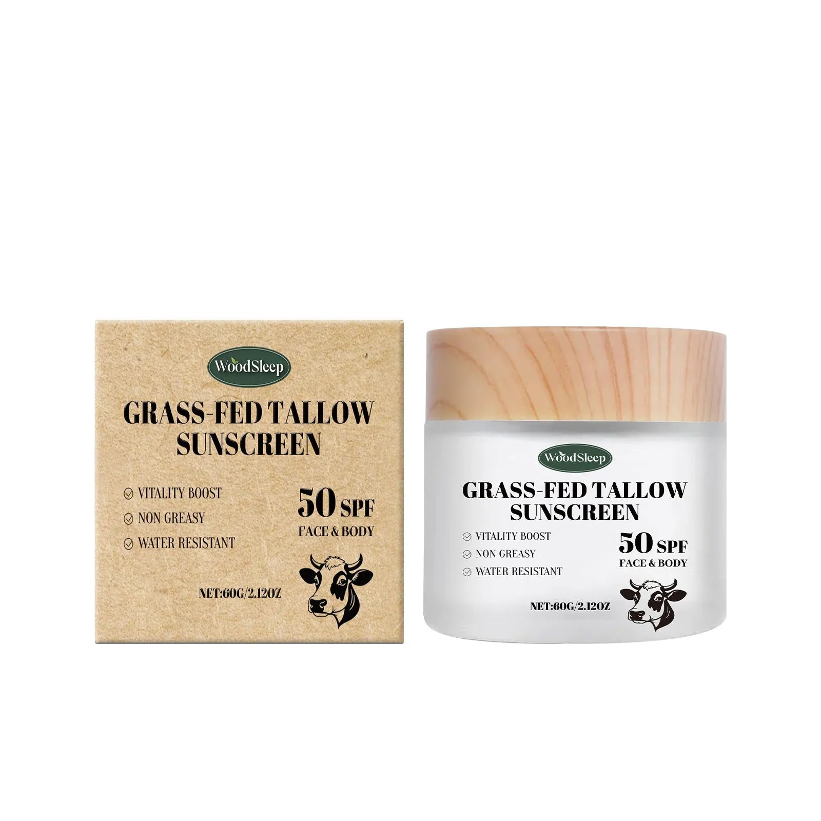 60g jar of butter protective cream with shea butter and hyaluronic acid for daily face moisturising and UV isolation