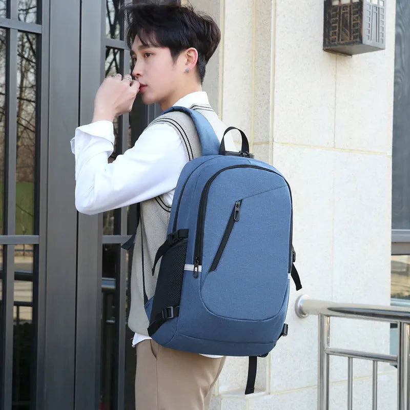 35L Oxford cloth computer backpack in street trend style with laptop compartment